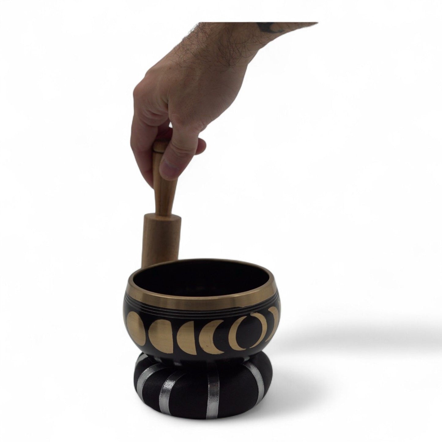 Taça Tibetana - Fase Lunar - Preto 10cm