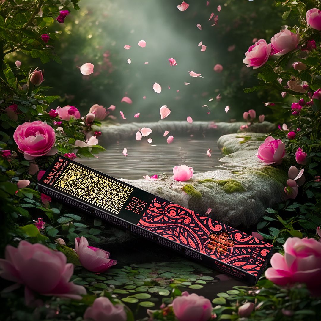 Incenso Extra Longo Banjara - Rosa Selvagem
