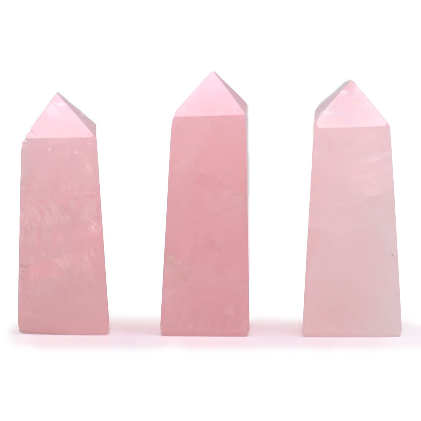 Ponta de Obelisco Quartzo Rosa — aprox. 5 cm