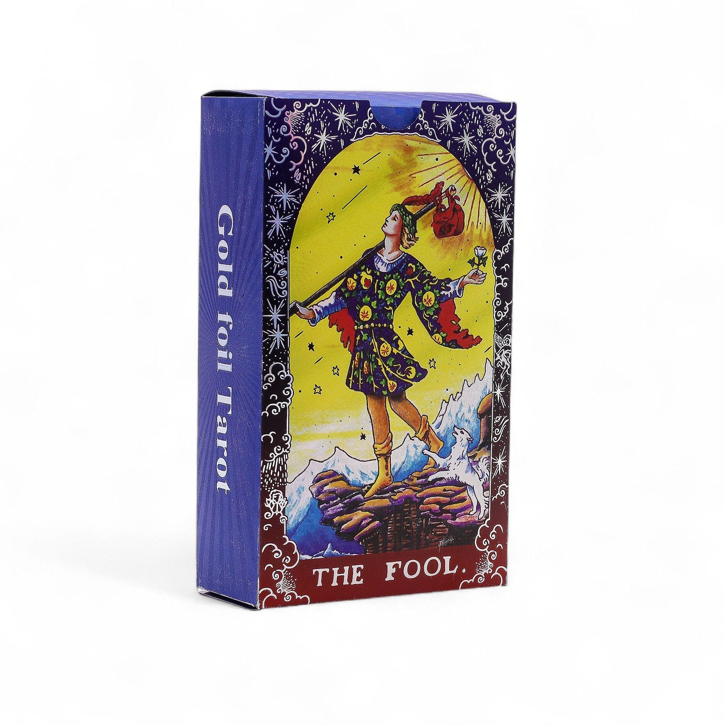 Conjunto de Cartas de Tarot com Foil Azul - Mandala - com folheto