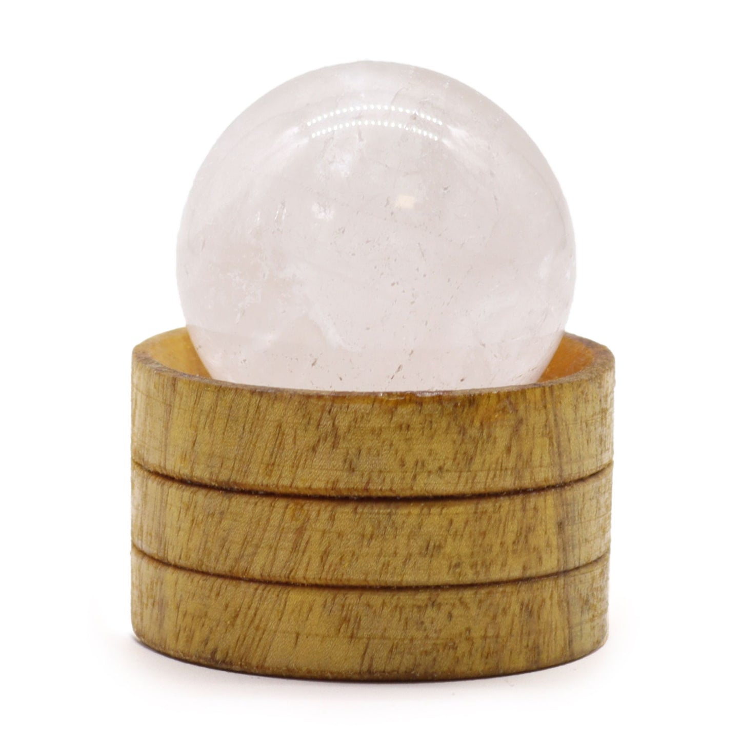 Esfera de Cristal de Quartzo Transparente 40mm com Suporte