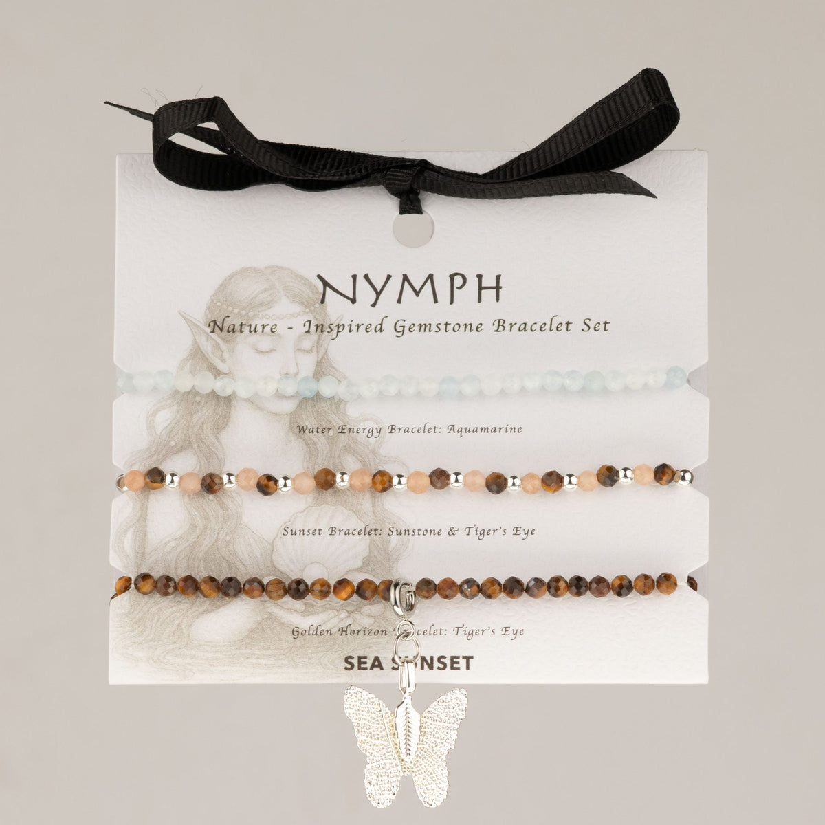 Conjunto de Pulseiras Ninfa Pôr do Sol no Mar