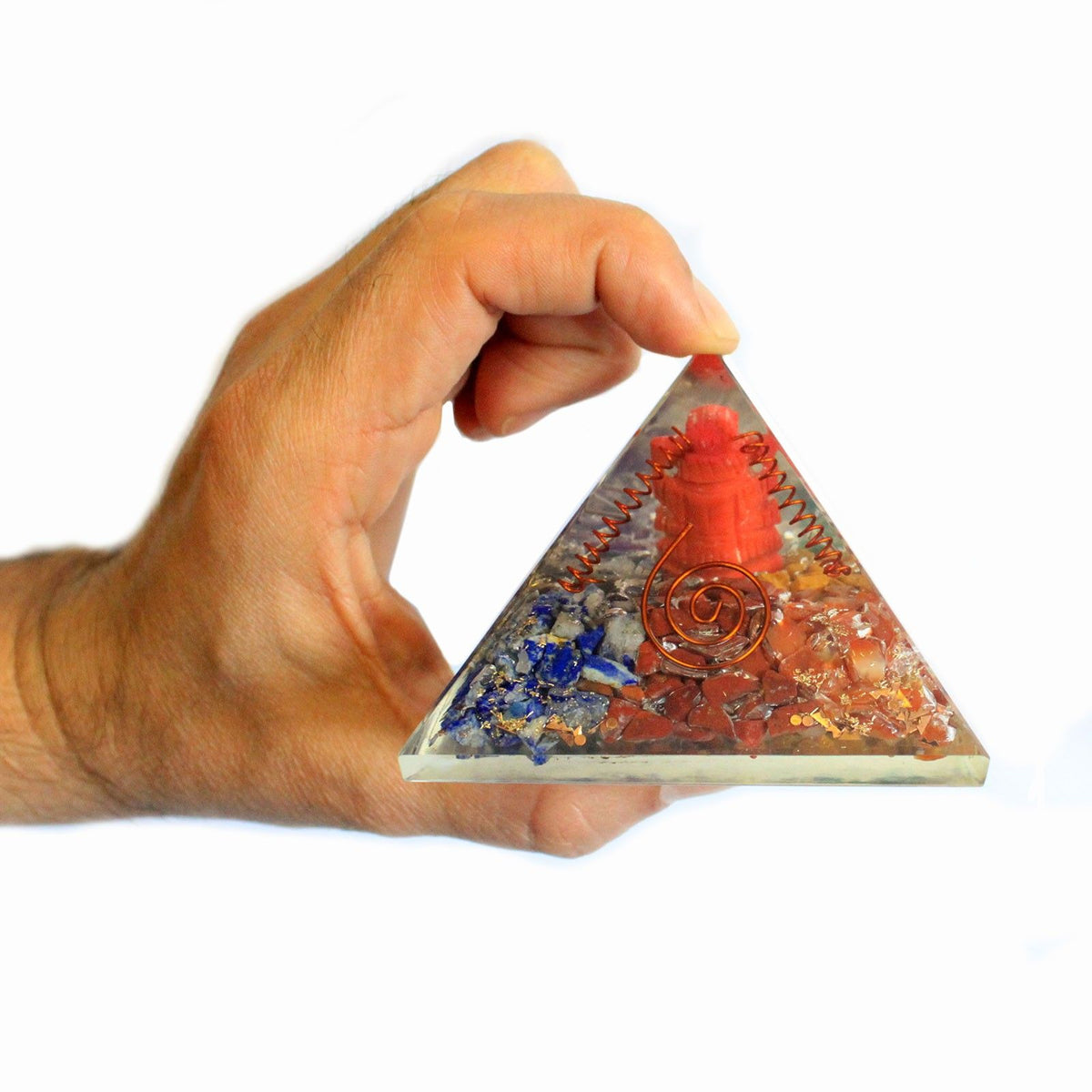Pirâmide de Orgonite Ganesh 70 mm
