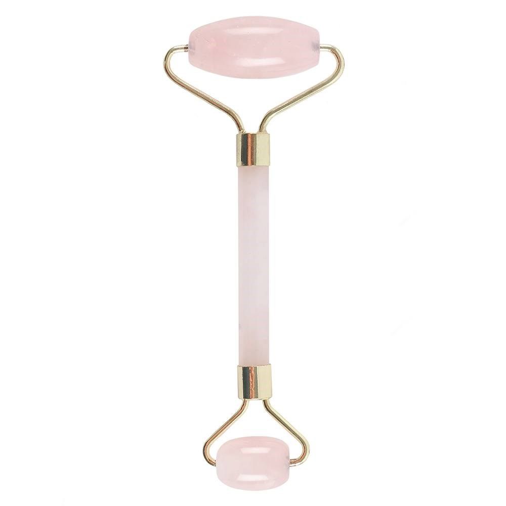 Rolo Facial de Pedras Preciosas para Rosto - Quartzo Rosa