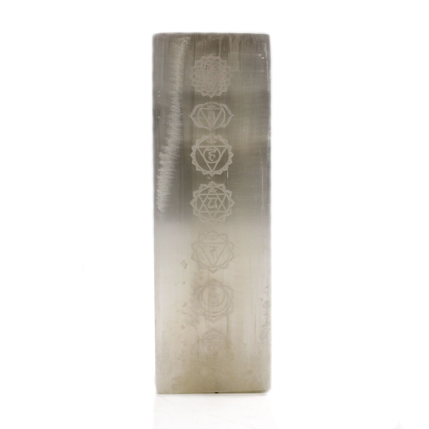 Candeeiro Bloco de Selenite 25cm - Chakra