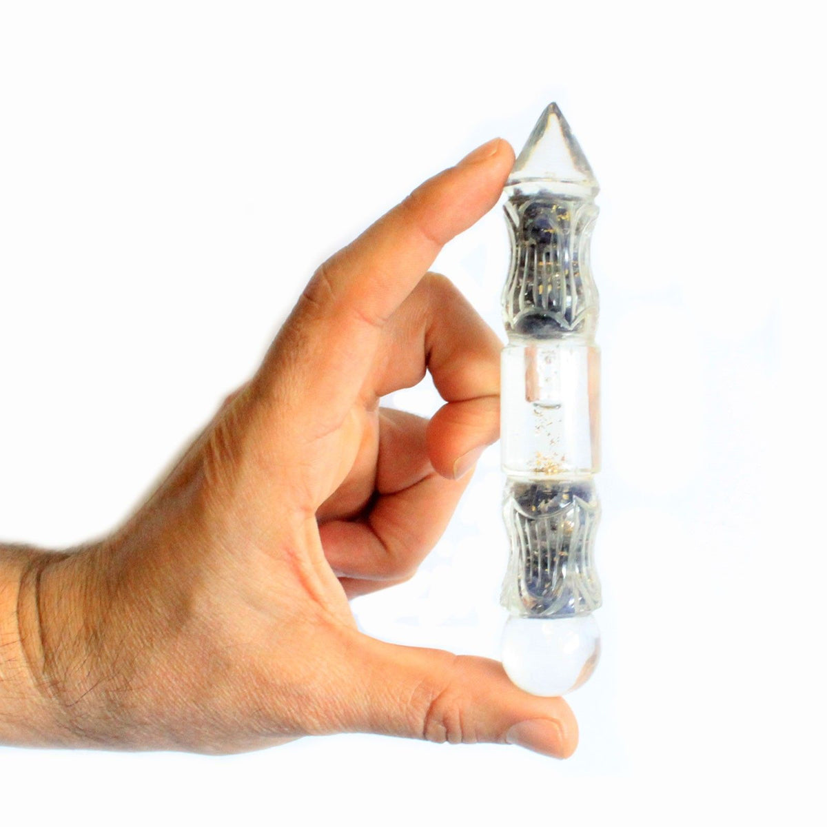 Orgonite de Água 14 cm com Cobre e Cristais