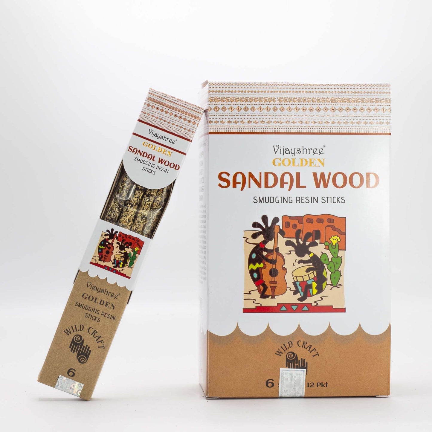 Incenso de Resina Dourado - Sândalo 30g