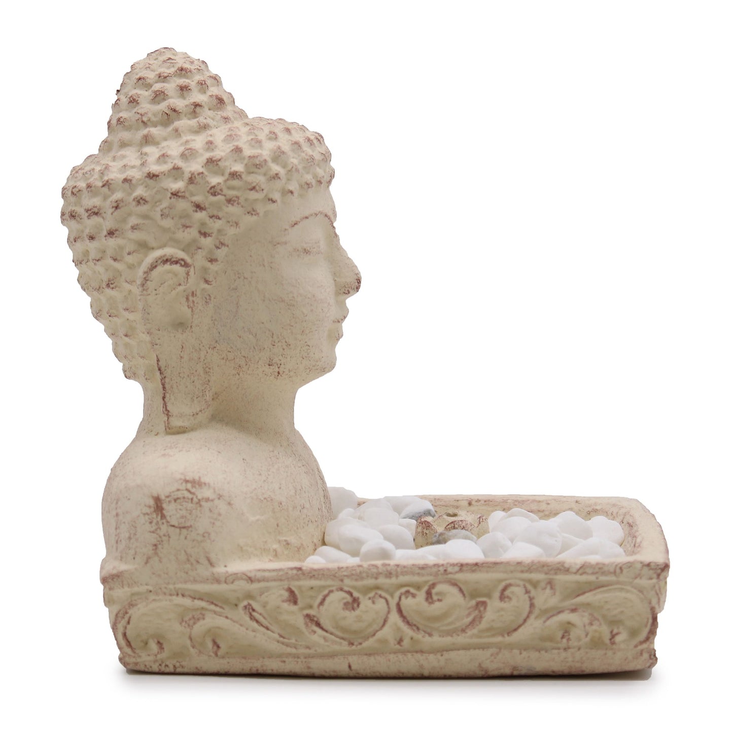 Queimador de Incenso Buda Feng Shui (Creme)