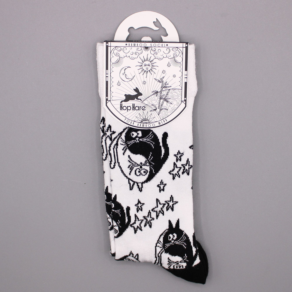 Meias de Bambu Hop Hare – Yin Yang (S · EU 36–40)
