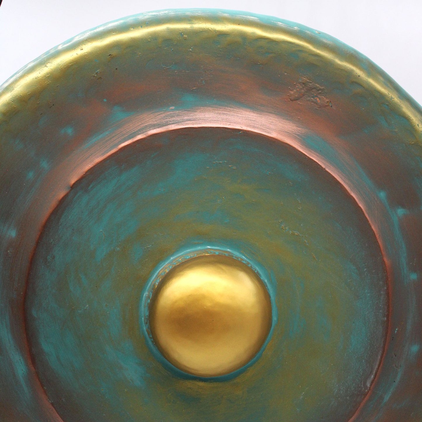 Gongo de Meditação com Suporte - 50cm - Verde