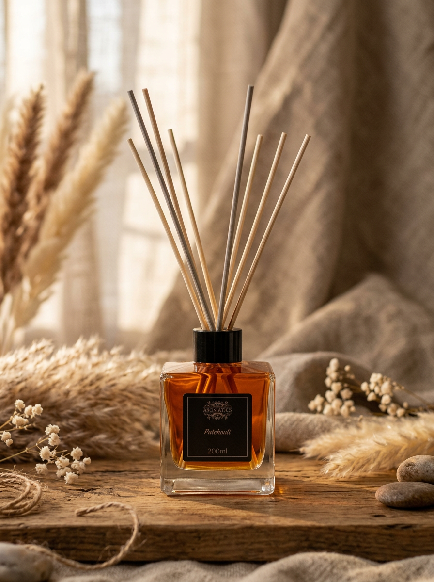 Difusor de Vareta com Óleos Essenciais - Patchouli