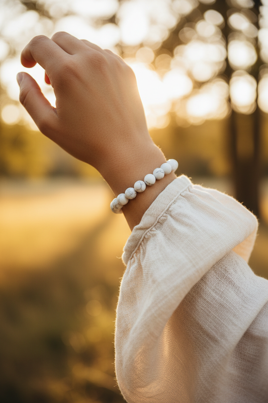 Pulseira Energética de Jaspe Branco