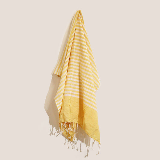 Pareo de Algodão 100x180 cm — Amarelo Sol
