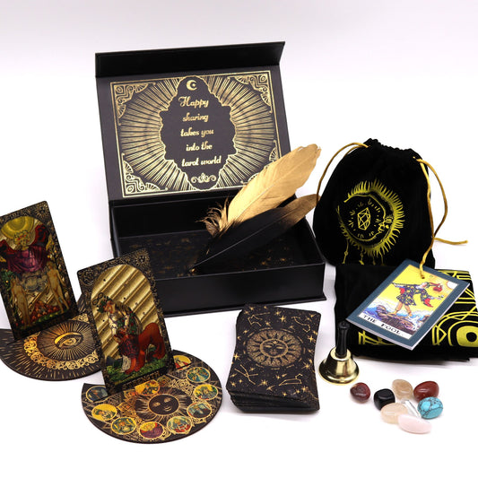 Tarot Folha Dourada - Que a Magia Comece - Set de Presente