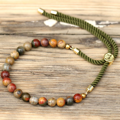 Pulseira de Jaspe Ajustável