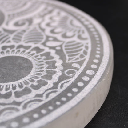 Placa de Carga de Selenite Grande 18cm - Feng Shui