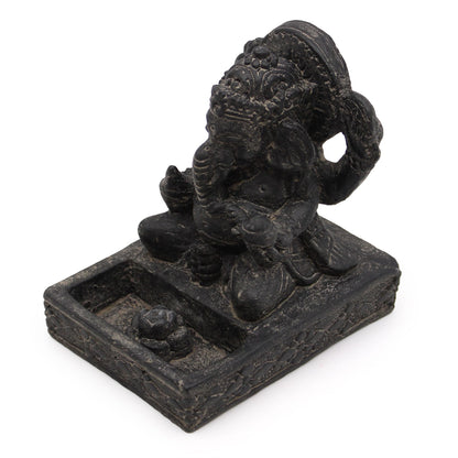 Queimador de Incenso Ganesh Feng Shui (Preto Envelhecido)