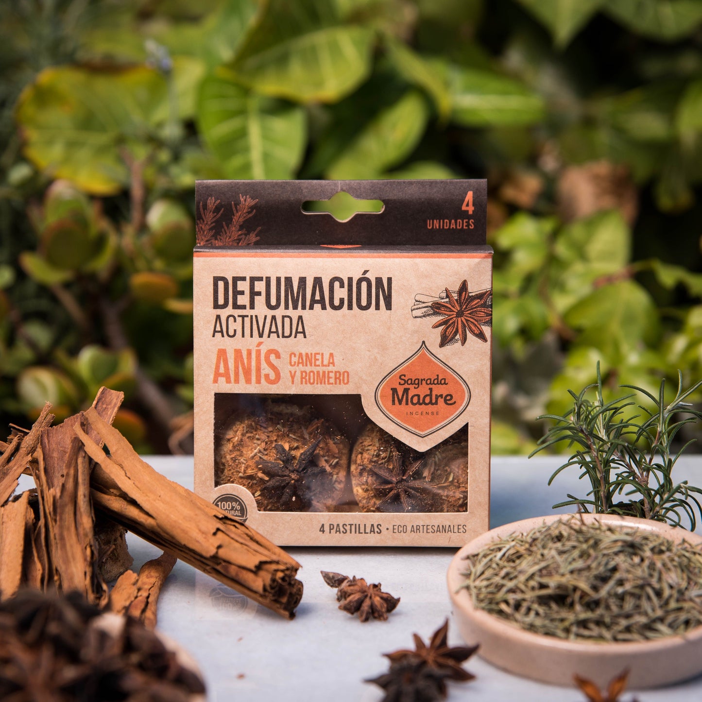 Pastilhas de Incenso em Resina X4 - Anis, Canela e Alecrim