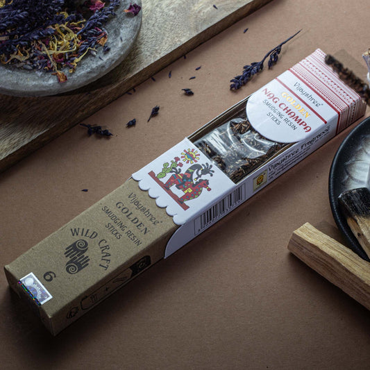 Incenso de Resina Dourado - Nag Champa 30g