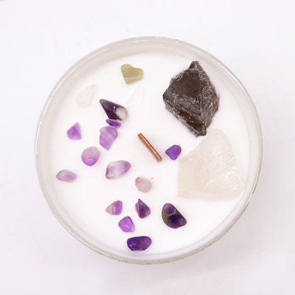 Vela de Cristal Chakra - Chakra da Coroa (Sahasrara)