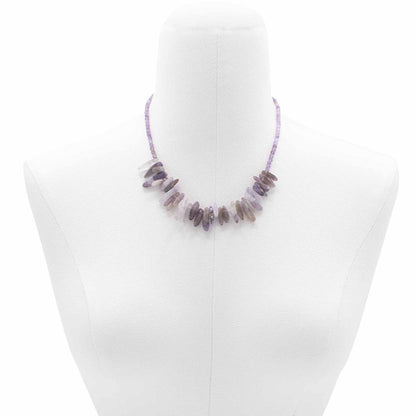 Colar Longstone de Ametista