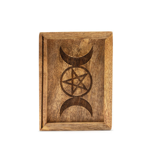 Pequena Caixa de Tarot com Suporte para Cartas