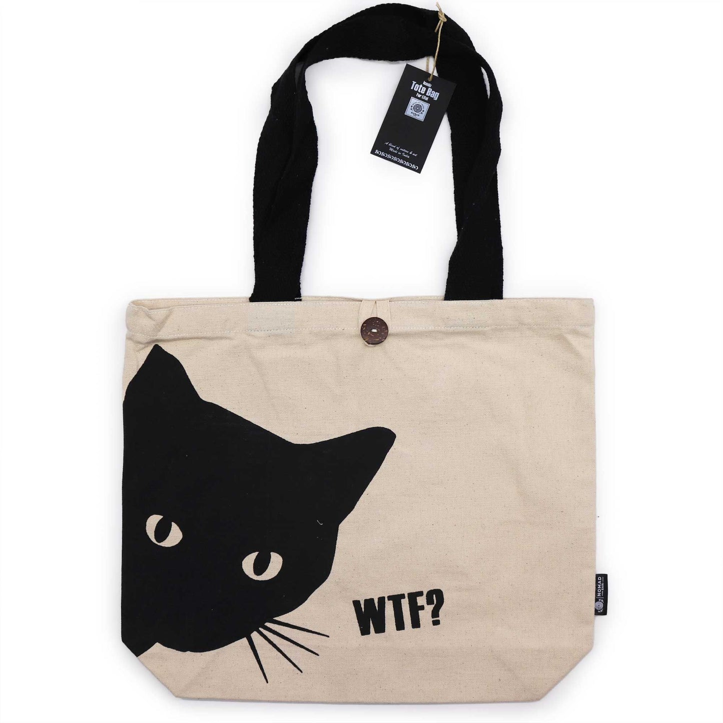 Bolsa Tote Icónica Nomad Sari - Black Cat - Classic 10oz