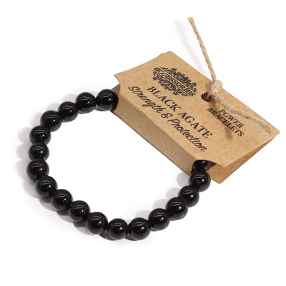 Pulseira Energética de Ágata Negra