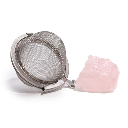 Filtro de Chá com Quartzo Rosa