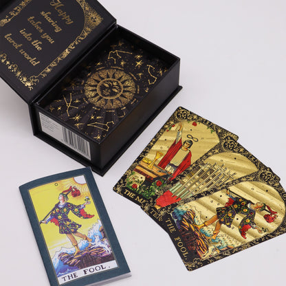 Tarot Folha Dourada - Que a Magia Comece - Caixa de Presente