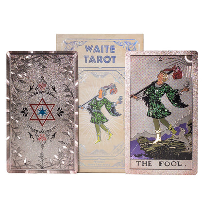Cartas de Tarot Waite com Lâmina de Prata - com folheto