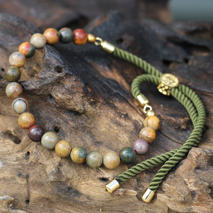Pulseira de Jaspe Ajustável