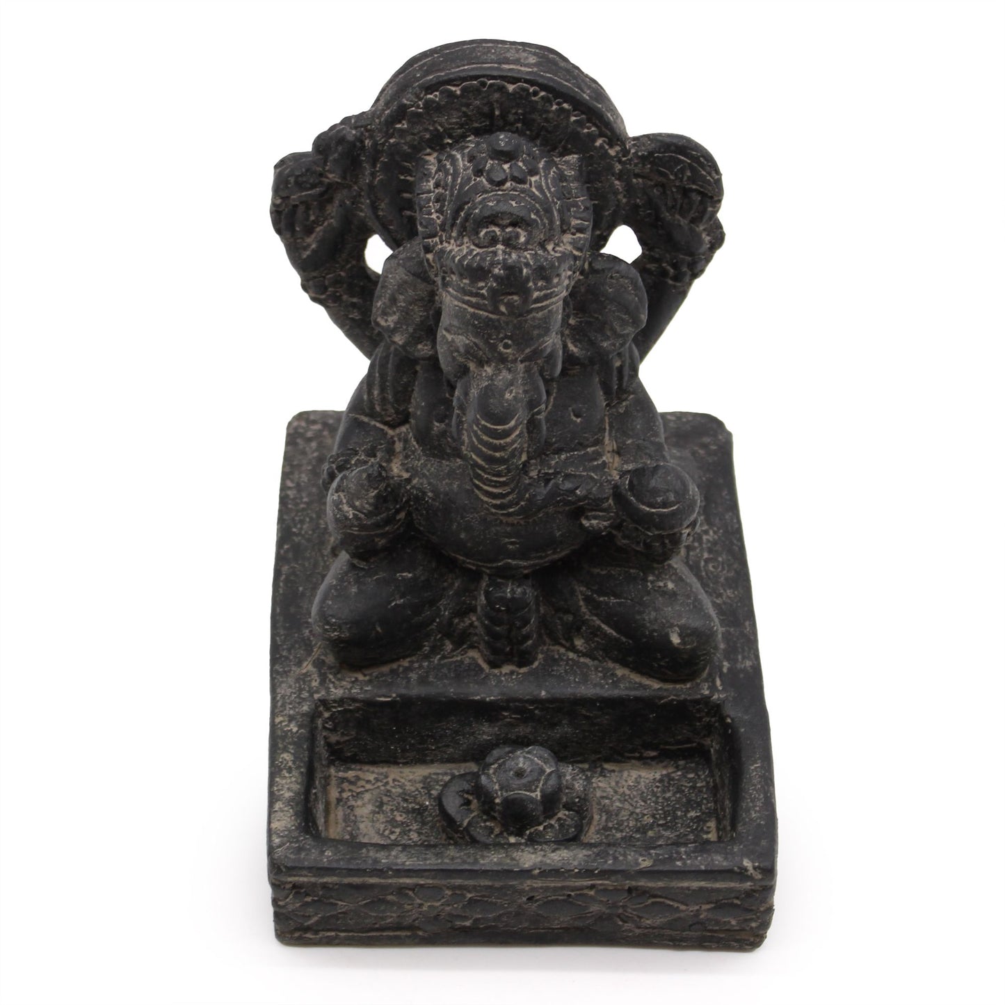 Queimador de Incenso Ganesh Feng Shui (Preto Envelhecido)
