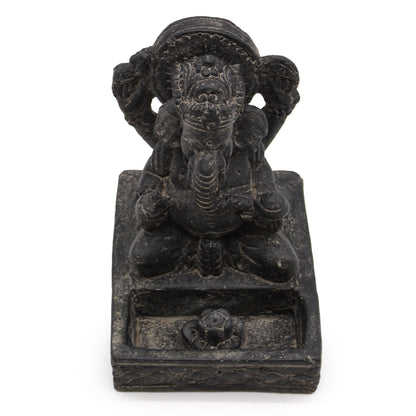 Queimador de Incenso Ganesh Feng Shui (Preto Envelhecido)