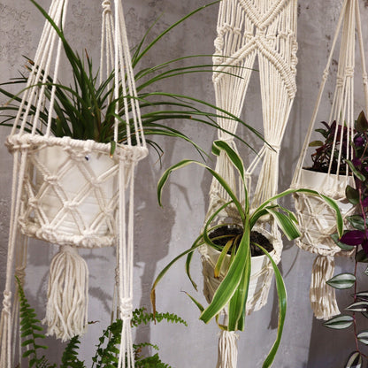 Suporte de Vaso em Macramé - Duplo