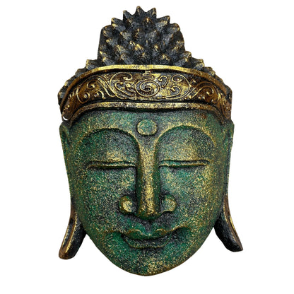 Cabeca de Buda - 25cm - Verde Brilhante