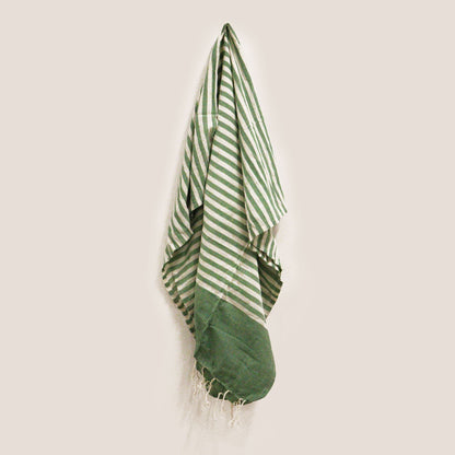 Pareo de Algodão 100x180 cm — Verde Picnic