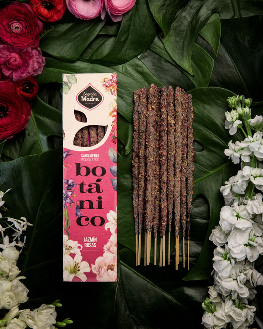 Incenso Sagrada Madre Botânico Jasmim e Rosas