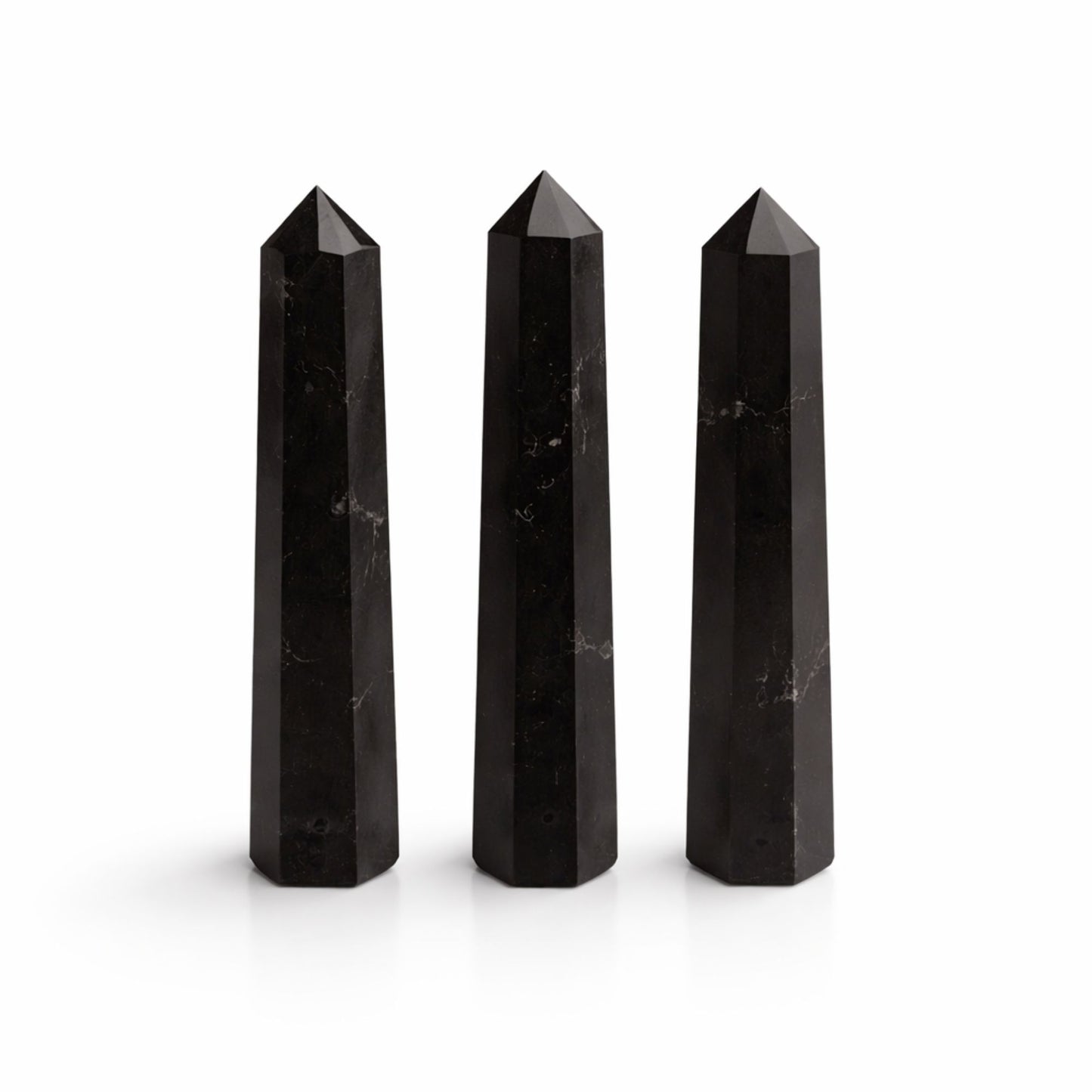 Ponta de Obelisco Turmalina Negra — aprox. 11 cm
