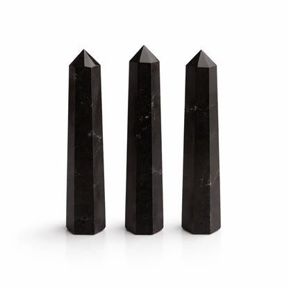Ponta de Obelisco Turmalina Negra — aprox. 11 cm