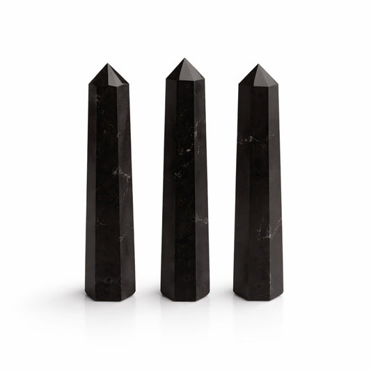 Ponta de Obelisco Turmalina Negra — aprox. 11 cm