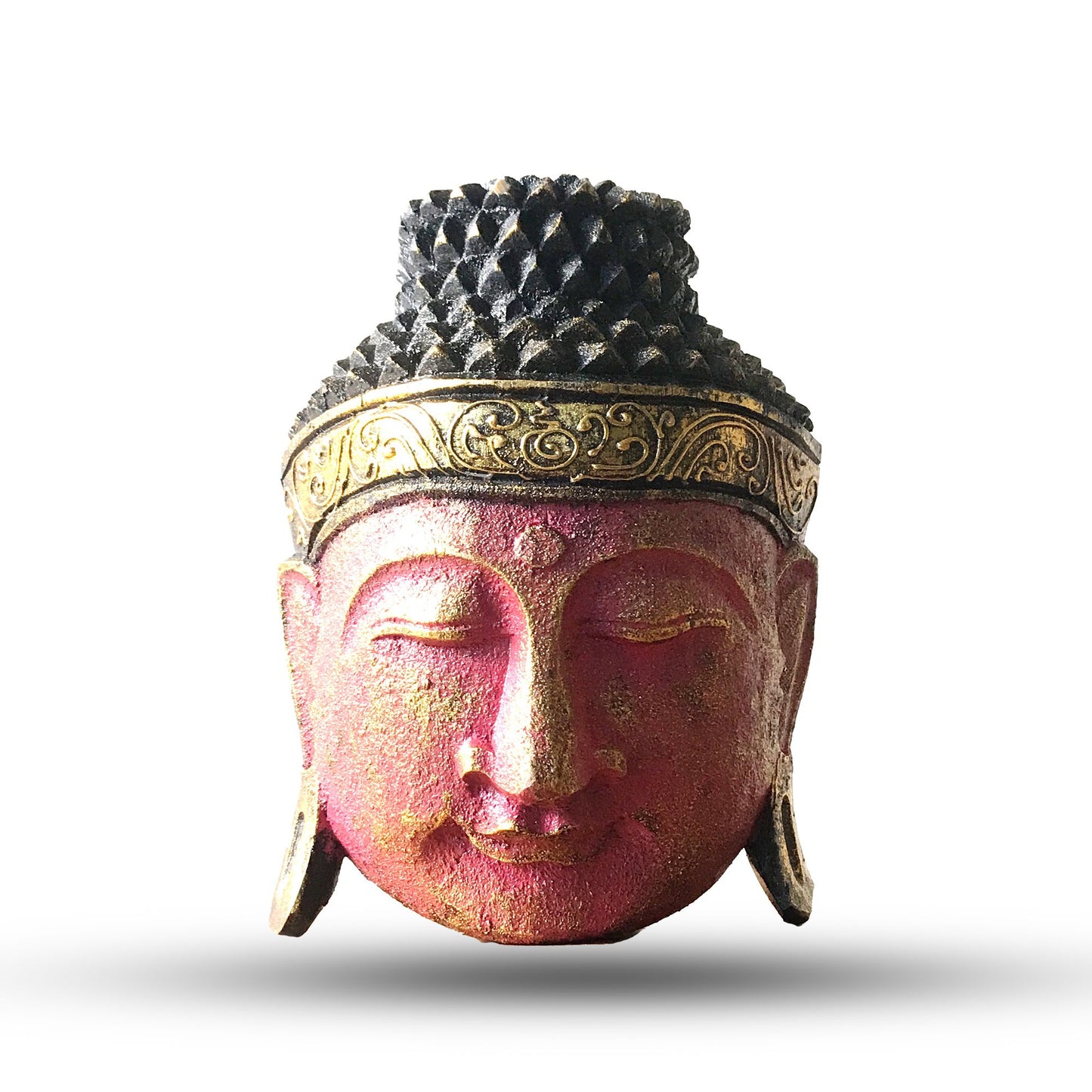 Cabeca de Buda - 25cm - Vermelho Brilhante