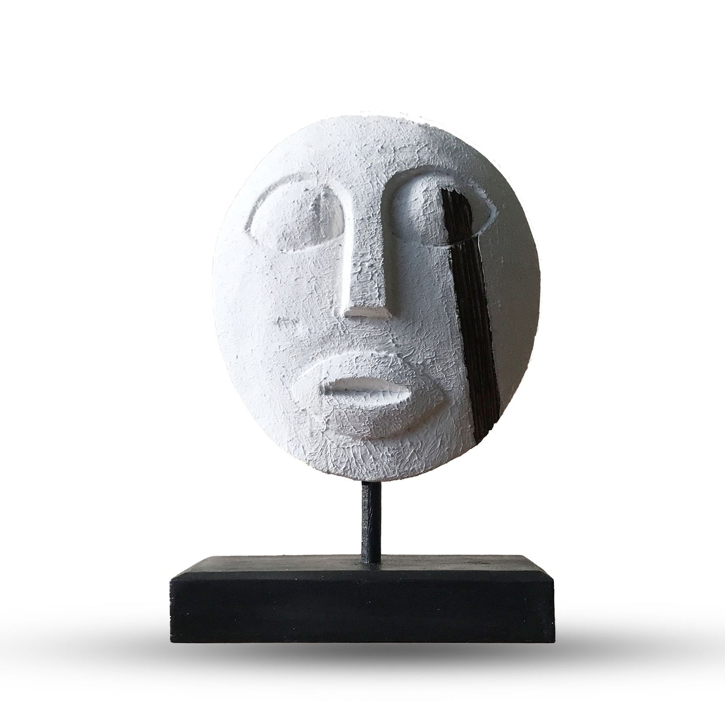 Máscara Decorativa Tribal Timor - Branca 27x20cm