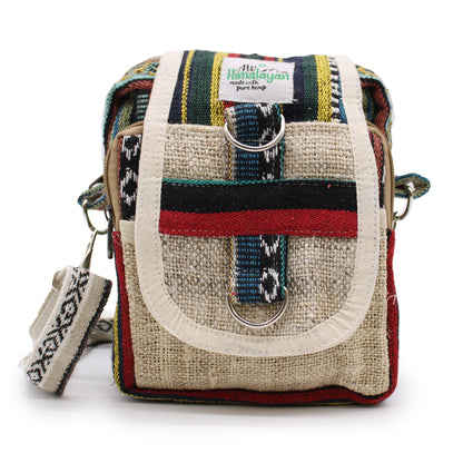 Bolsa Body-Cross de Cânhamo Natural e Jhari