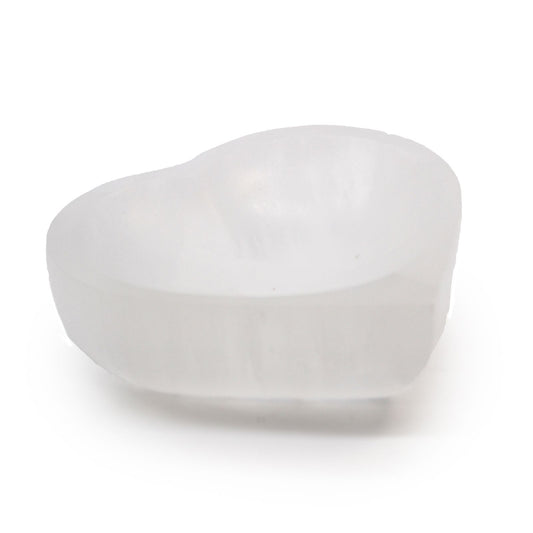 Tigela Coração de Selenite 10cm