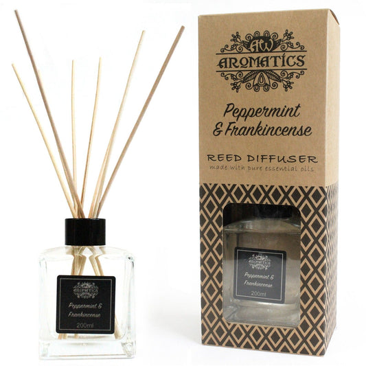 Difusor de Vareta com Óleos Essenciais - Menta e Frankincense