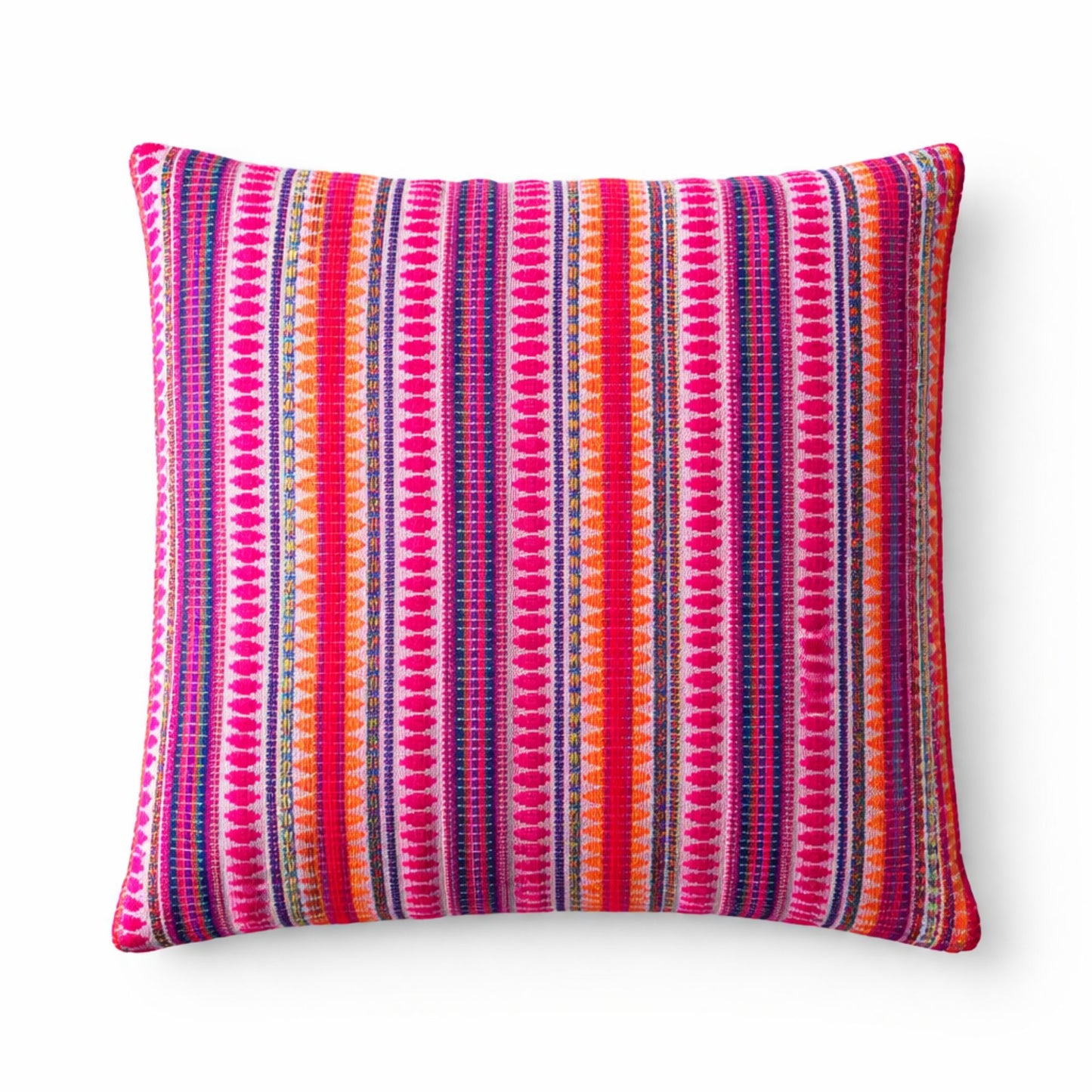 Capa de Almofada Boho 45x45 cm — Riscas Neon
