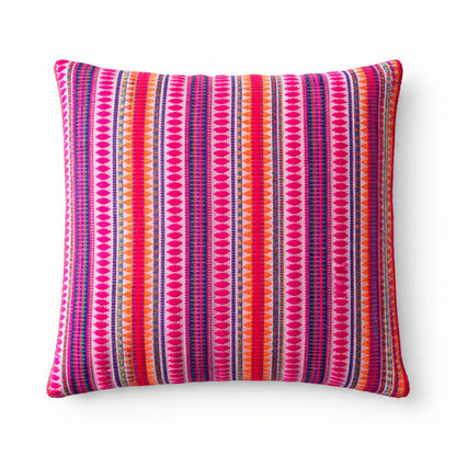 Capa de Almofada Boho 45x45 cm — Riscas Neon