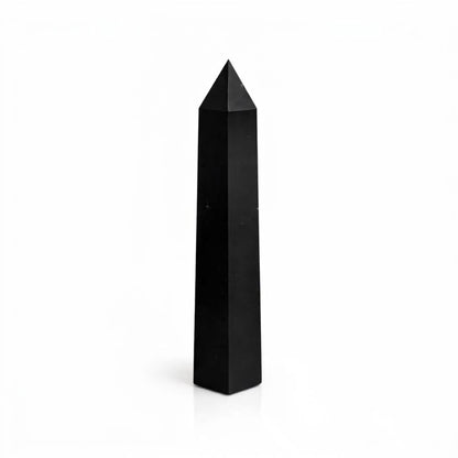 Ponta de Obelisco Turmalina Negra — aprox. 17 cm