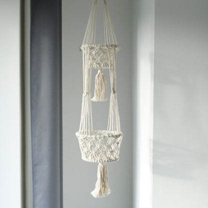Suporte de Vaso em Macramé - Duplo